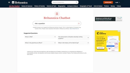 Britannica AI Chatbot